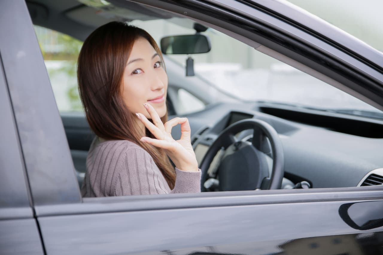 OKしている女性